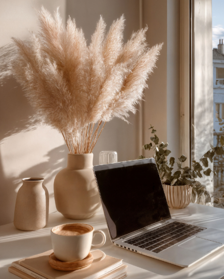 Foto von einem Tisch mit Blättern auf denen Statistiken und Diagrammen und Frauenhände